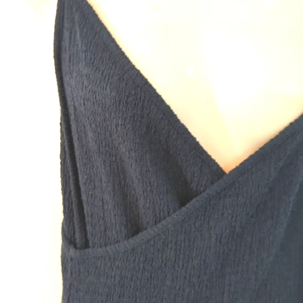 Free People Beach Textured True Wrap Strappy Maxi Dress L - Picture 6 of 16